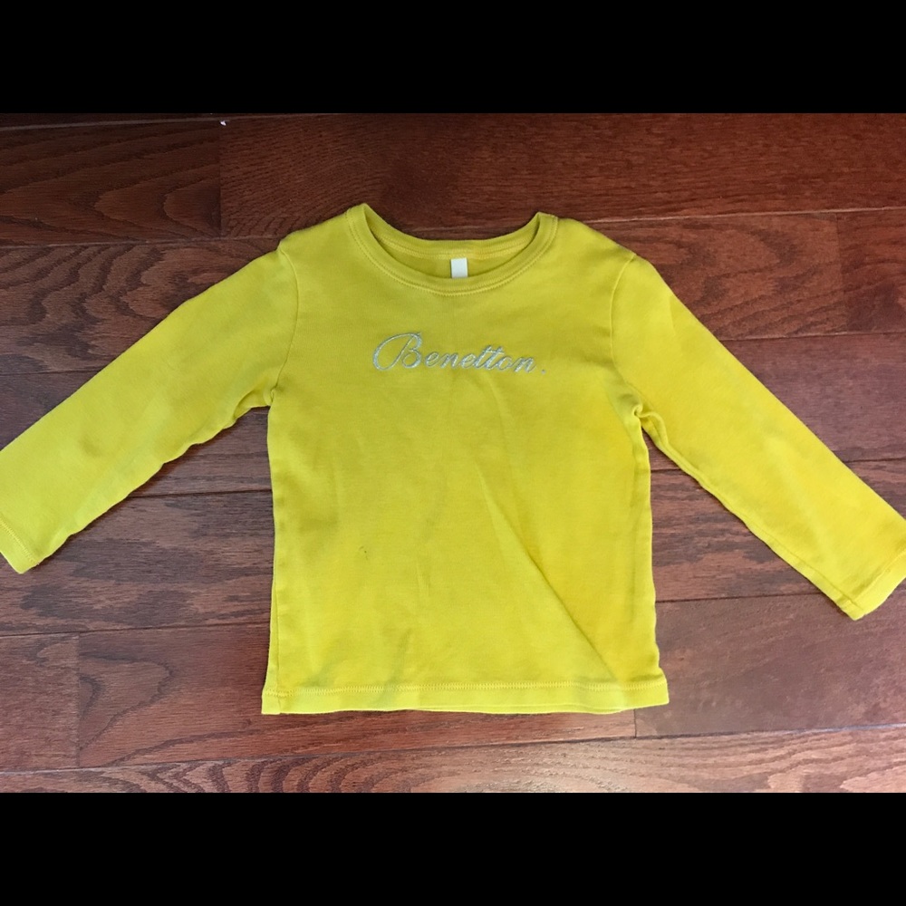Benetton Mustard Yellow Kids Shirt